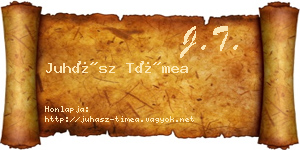 Juhász Tímea névjegykártya